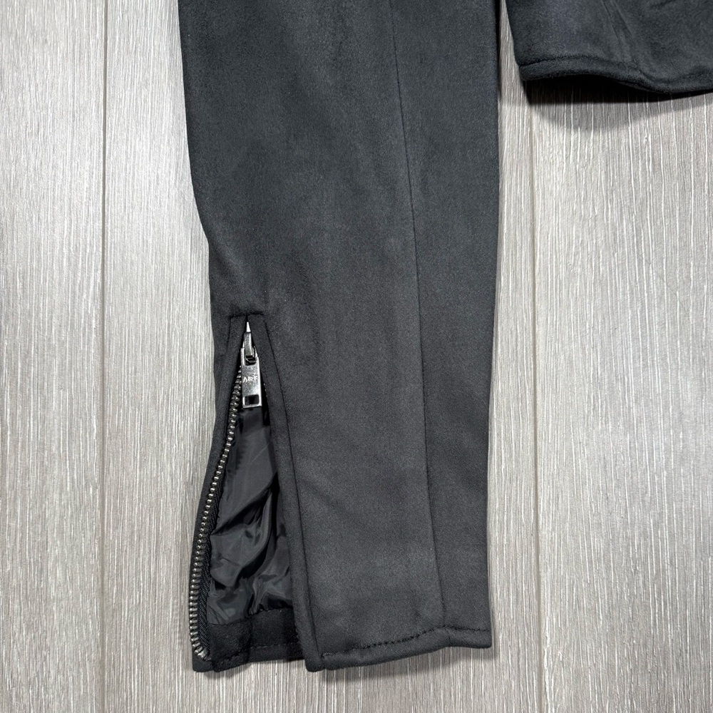 Abercrombie & Fitch Women's Dark Gray Vegan Suede Moto Jacket. Size XS - Picture 7 of 8